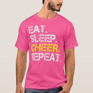 Camiseta Coma Sonho Comemore Repita Cheerleading Cheerleade