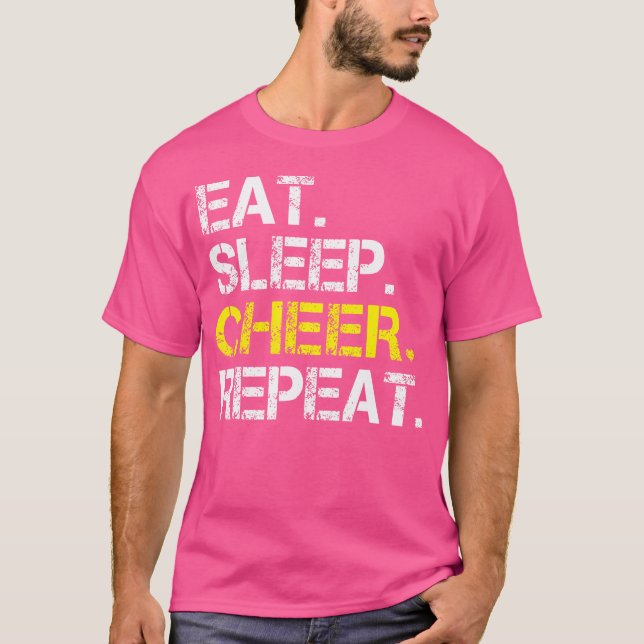 Camiseta Coma Sonho Comemore Repita Cheerleading Cheerleade (Frente)