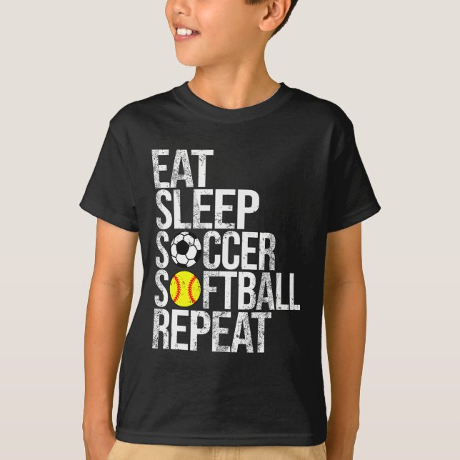Camiseta Coma Sonho Futebol Mole Repita Divertido Ll  (Frente)