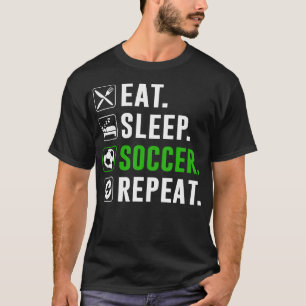 Camiseta Coma Sonho Futebol Repita Jogador de Futebol Engra