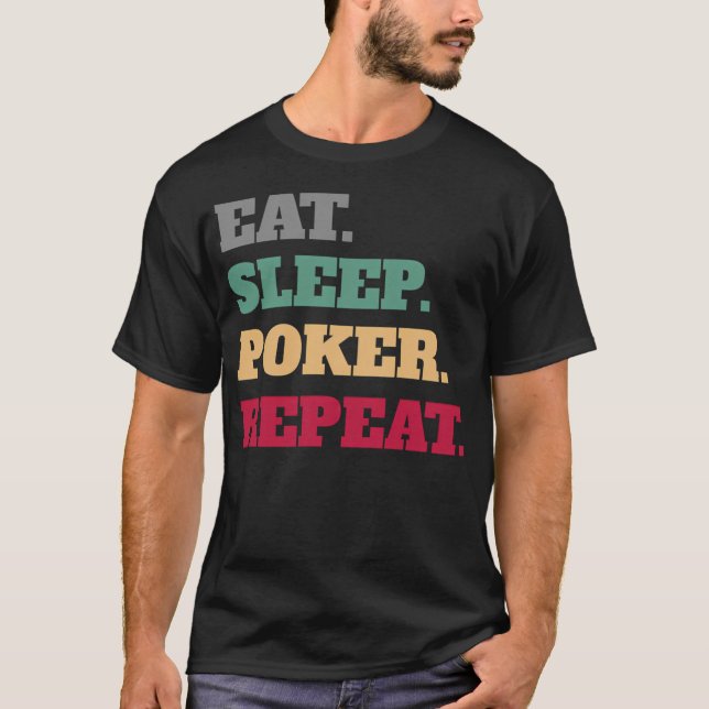 Camiseta Coma Sonho Pôquer Repita (Frente)