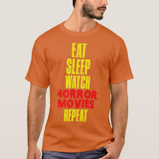 Camiseta Coma Sono Assista Horror Repetir