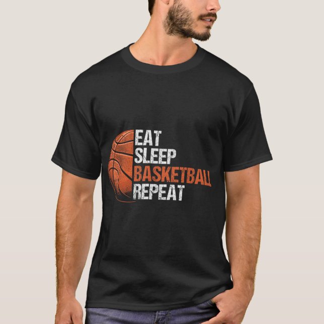 Camiseta Coma Sono Basquete Repete Jogada Engraçada de Basq (Frente)