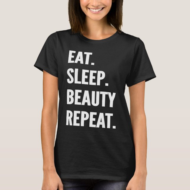 Camiseta Coma Sono Concursos de Beleza Repita Passatempo Fa (Frente)