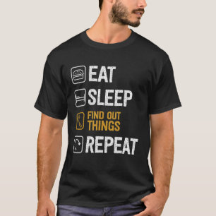 Camiseta Coma Sono Descubra Coisas Repetem Secreto Espião P