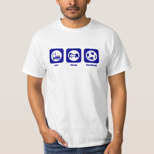 Camiseta Coma. Sono. Futebol. T-shirt (Frente)