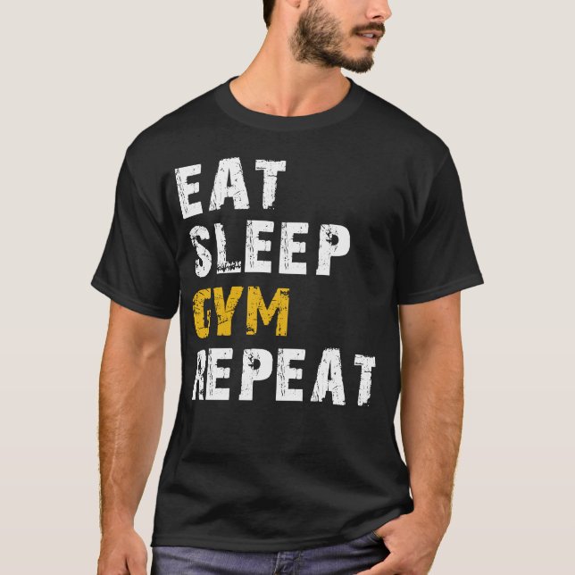Camiseta coma sono ginásio repetir (Frente)