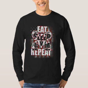 Camiseta Coma Sono Gym Repetir Levantamento de Peso da Malh