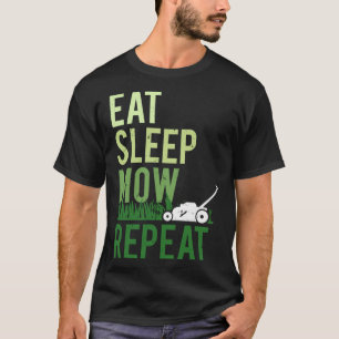 Camiseta Coma Sono Mow Repete A Paisagem Engraçada De Corte