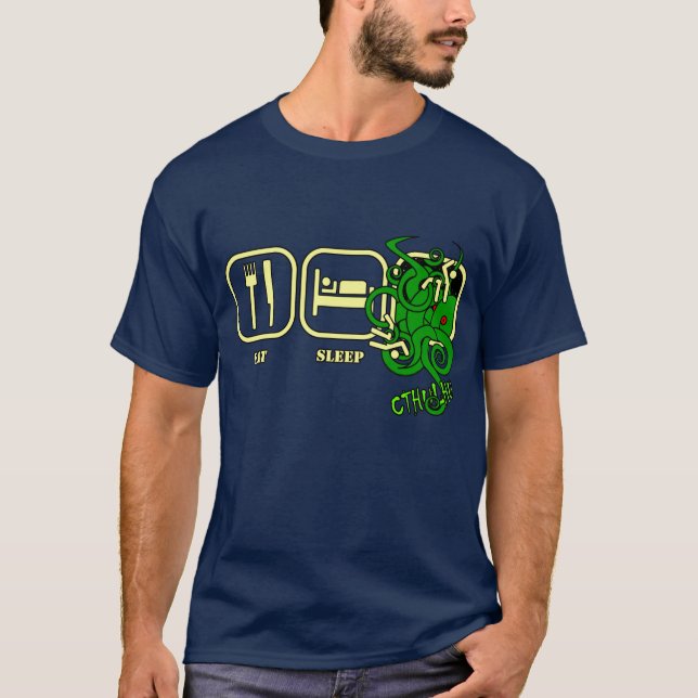Camiseta Coma - sono - o t-shirt de Cthulhu (Frente)
