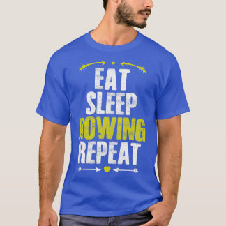 Camiseta Coma Sono Remando Repetir Esportes Engraçados Dão