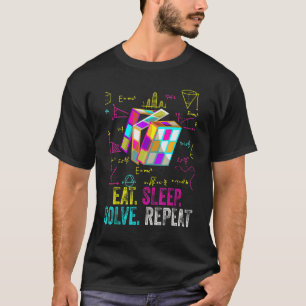 Camiseta Coma Sono Resolva Repetir A Velocidade Da Matemáti