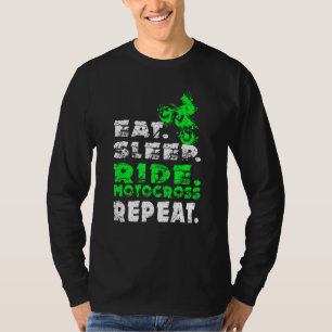 Camiseta Coma sono Ride Motocross Repetir Dieta