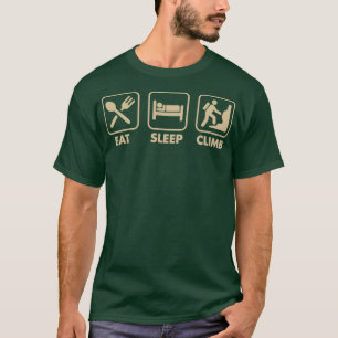 Camiseta Coma Sono Suba Engraçada Pedra Escalada Feliz Nata