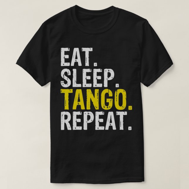 Camiseta Coma Sono Tango Repetir Presente (Frente do Design)