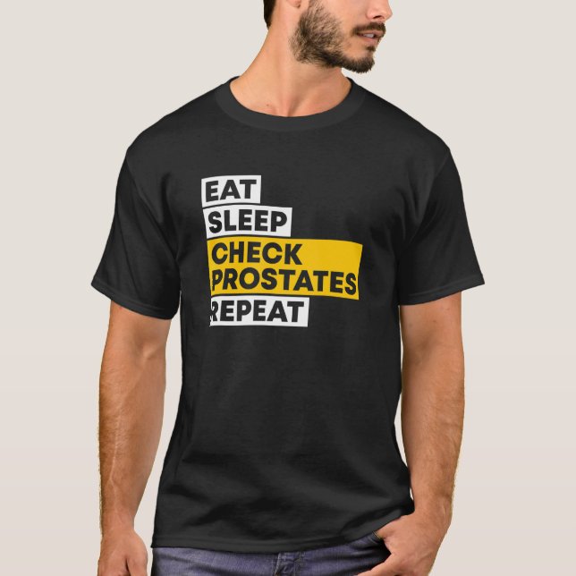 Camiseta Coma Sono Verificar Prostatos Repetir Urologista M (Frente)