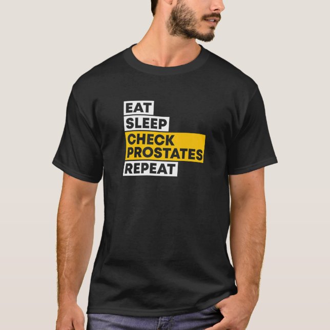 Camiseta Coma Sono Verificar Prostatos Repetir Urologista M (Frente)