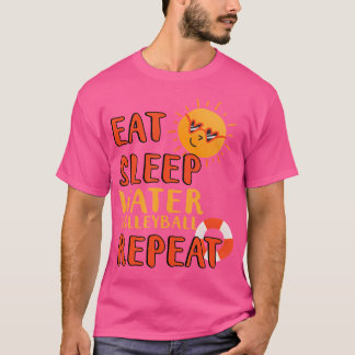 Camiseta Coma Sono Voleibol Água Repete Voleibol Água
