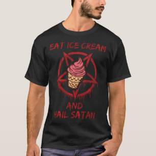 Camiseta Coma Sorvete e Satã de granizo
