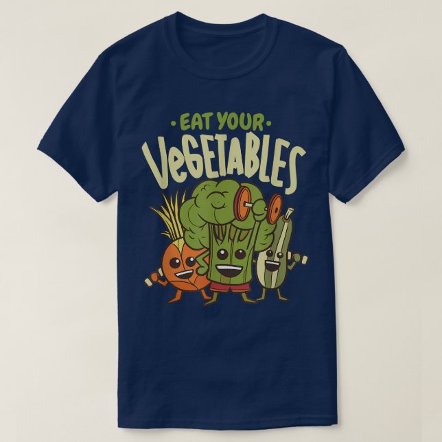 Camiseta Coma Sua Vegetal Vegan Engraçada Vegetariana (Frente do Design)