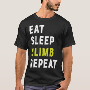 Camiseta Coma Subida do Sono Repetir Escala de Pedra Escala