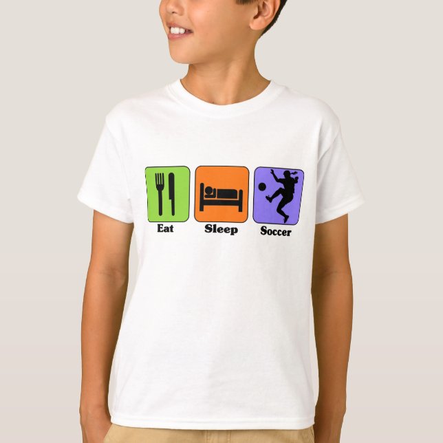 Camiseta Coma t-shirt de futebol do Sleep (Frente)