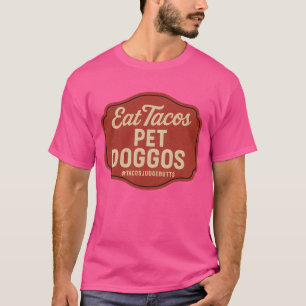 Camiseta Coma Tacos Pet Doggos Engraçado Cão Lover Taco
