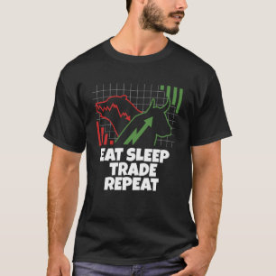 Camiseta Coma Trocas de Sono Repetir Dia de Bearish em Bull