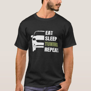 Camiseta Coma Túmulo de Carros Mecânicos Repetitivos de Aju