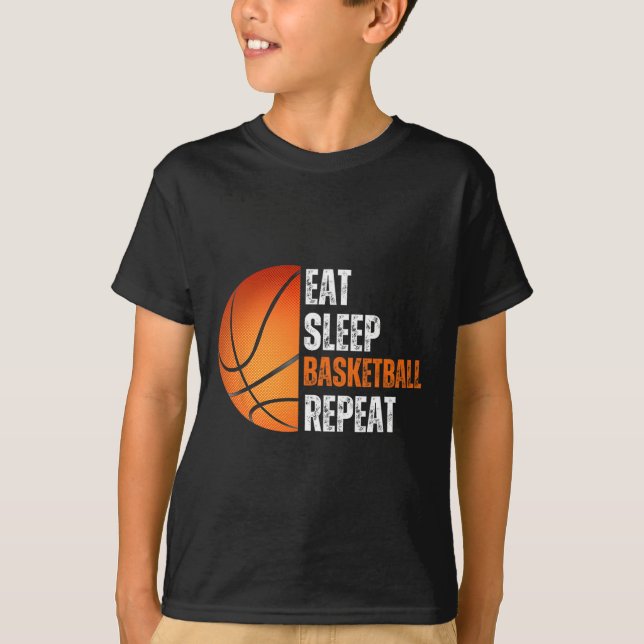 Camiseta Coma Um Sono De Basquete Repito Presente Para Fa D (Frente)