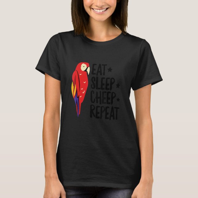 Camiseta Coma Uma Ave-Pássaro Para Dormir (Frente)
