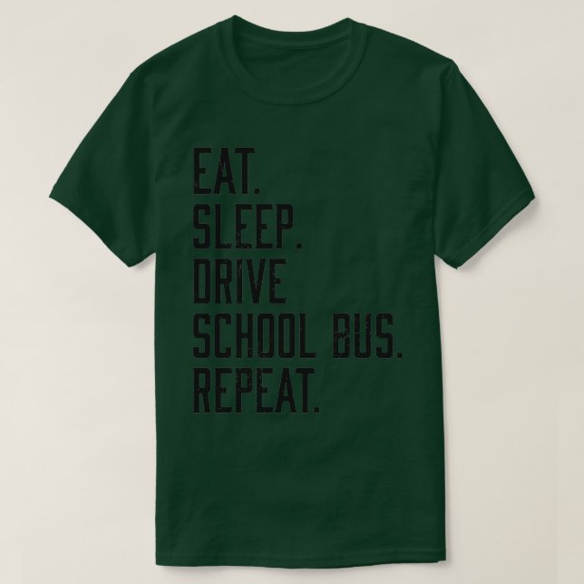 Camiseta Coma uma Faculdade Engraçada de Ônibus da Escola d (Frente do Design)