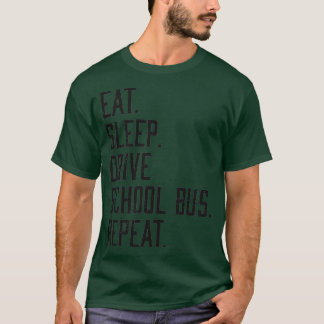 Camiseta Coma uma Faculdade Engraçada de Ônibus da Escola d