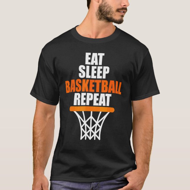 Camiseta Coma Uma Repetição De Basquete No Sono Para Ventil (Frente)