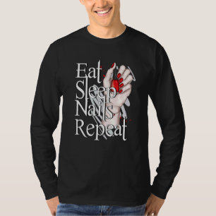 Camiseta Coma Unhas Manicuristas do Nail Technicurist do Un