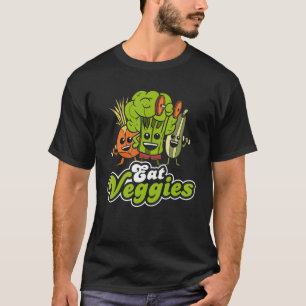 Camiseta Coma Veggies Broccoli Picle Vegan Comida Lover Veg