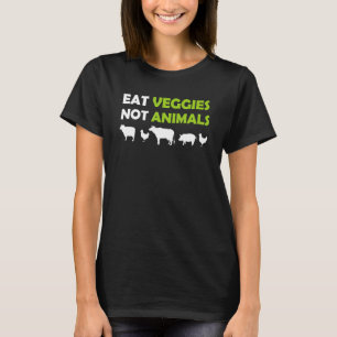 Camiseta Coma Veggies Não Animais Vegan Animal