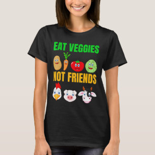 Camiseta Coma Veggies Not Friends Vegan Cote