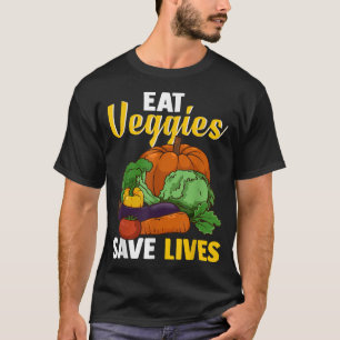 Camiseta Coma Veggies Salva Vidas Dia Mundial do Vegan Vege