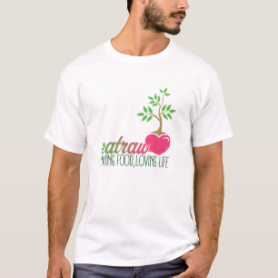 Camiseta Coma vida Loving da comida crua, viva