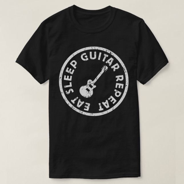 Camiseta Coma Violão Repete Rock Musical Studen (Frente do Design)