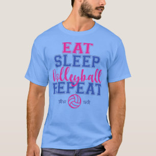 Camiseta Coma Voleibol Repetindo Equipe de Esportes de Amor