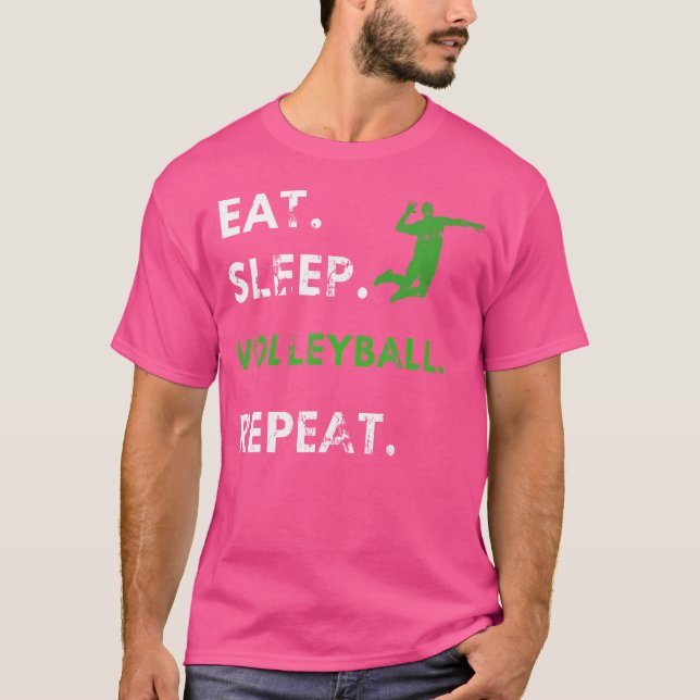 Camiseta Coma Voleibol Repetitivo Ventiladores do Esporte (Frente)