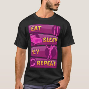 Camiseta Coma Voo do Sono Repetir Yoga Aérea Sedas