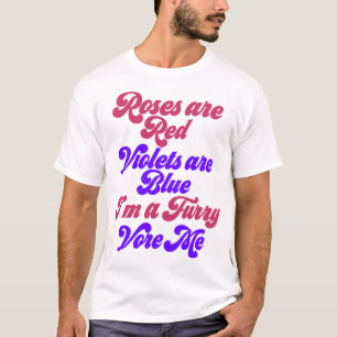 Camiseta Coma Vore Furries Engraçadas Piadas de poesia "Kin