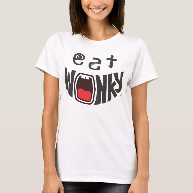 Camiseta coma Wonky "ele é bebê do molho!" T-shirt (Frente)