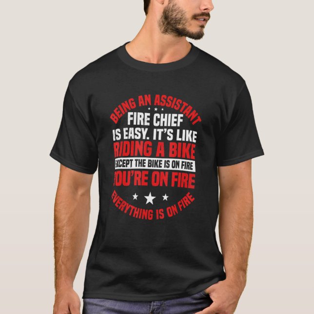 Camiseta Comandante-Chefe Assistente de Bombeiros (Frente)