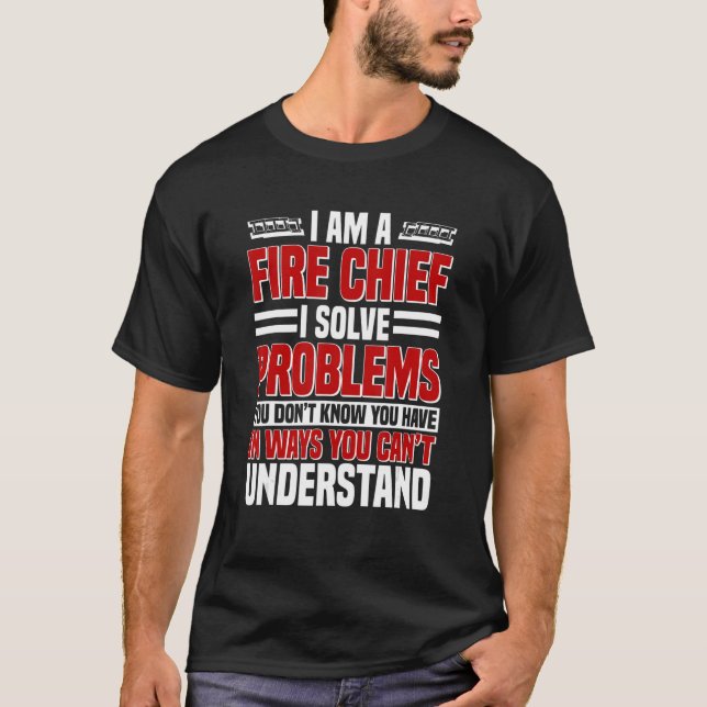 Camiseta Comandante Chefe de Bombeiros Bombeiro Bombeiro (Frente)