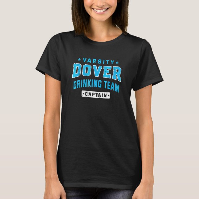 Camiseta Comandante da Equipe de Bebida de Dover Cerveja Ar (Frente)