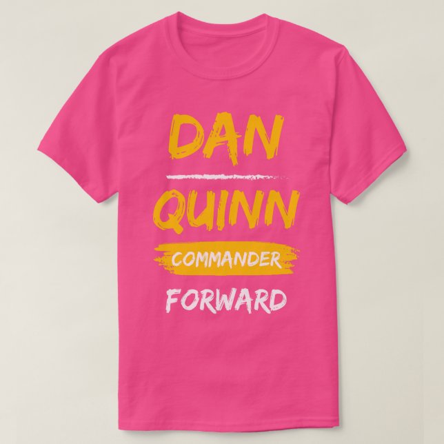 Camiseta COMANDANTE DAN QUINN FORWARD WASHINGTON TSirt (Frente do Design)
